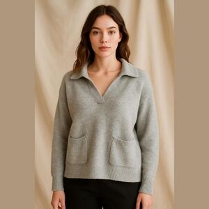 Soft grey sweater / L